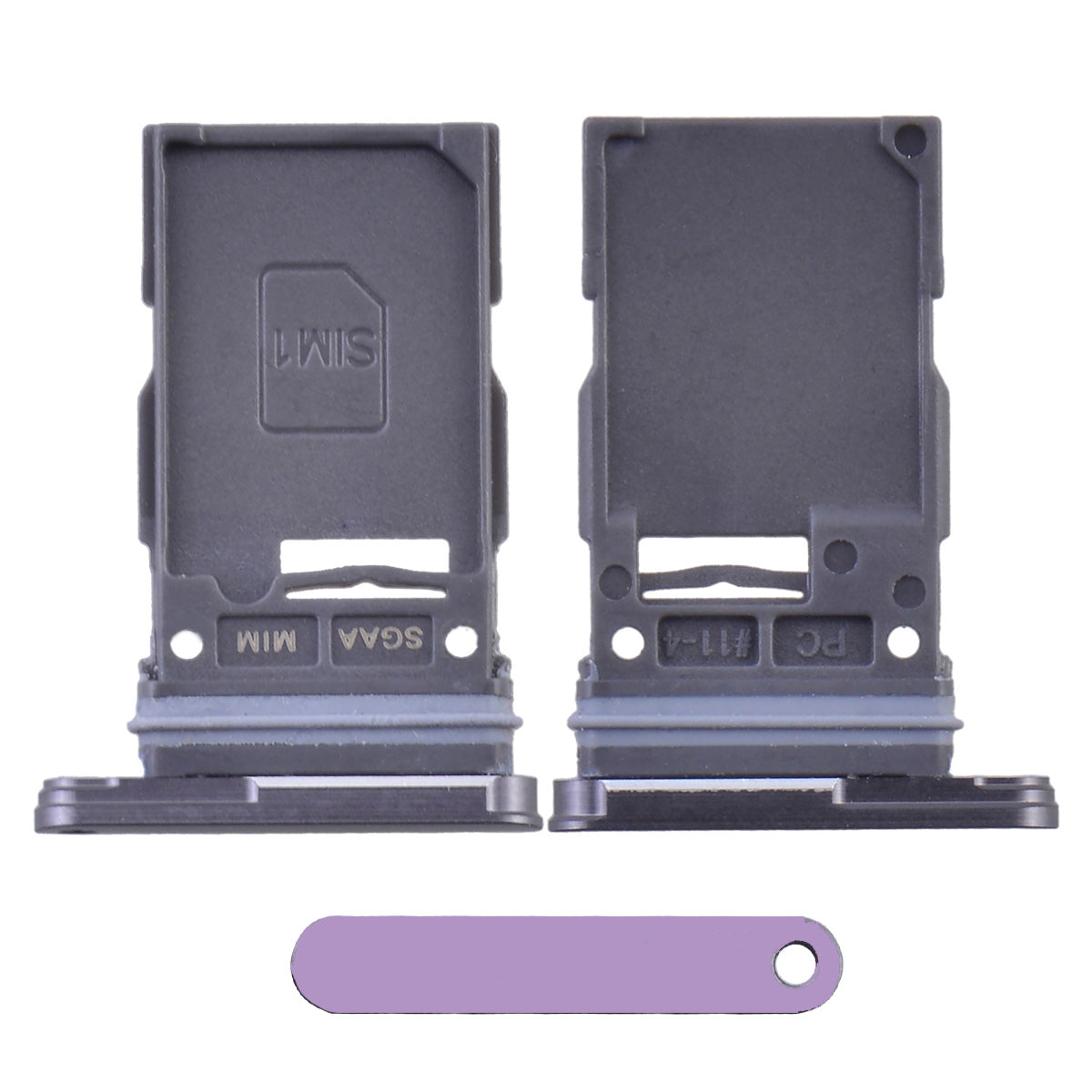 Single Sim Card Tray Compatible with Samsung S24 / S24 Plus (Cobalt Violet) Single Sim Card Tray Compatible with Samsung S24 / S24 Plus (Cobalt Violet)